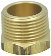 LTWFITTING Brass Pipe Hex Head Plug Fittings 3/4-Inch Male BSPT Air Fuel Water Boat (Pack of 25), 3/4" BSPT Male