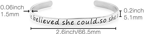 Bracelet Armband -She Believed She Could