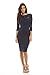AX Paris Women's Crochet Bodycon Midi Dress(Navy, Size:6)