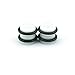White Magnetic Design - Acrylic Fake Plugs - Cheaters - 2G Gauge - 6mm