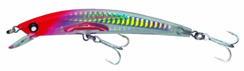 Yo-Zuri Crystal 3D Minnow Magnum Floating Lure, Holographic Red Head, 6 1/2-Inch