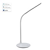 Makimoo Smart WiFi LED Desk Lamp Work with Alexa Echo Dot Google Home and IFTTT Office Table Lamp with USB Charging Port Touch Control 5 Color Modes 12V