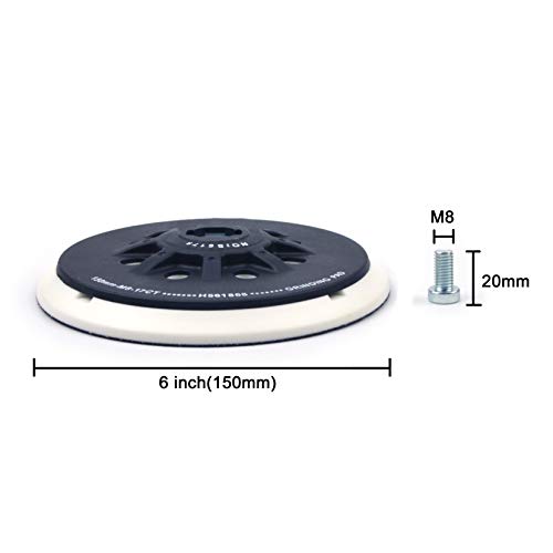 image for PoliWell 6 Inch(150mm) 17-Hole Dust-free M8 Thread (Hard) Back-up Sand