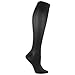 Dr. Scholl's Women's Microfiber Moderate Support Socks, Black, Medium