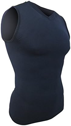 Body Shaping Gynecomastia Compression Shirt: Comfortable for Wearing Everyday Large Navy