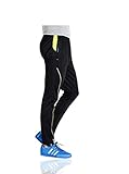 GEEK LIGHTING Men's Active Soccer Training Pants Casual Gym Jogger Sweatpants with Pockets & Zipper Legs