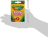 Crayola Wax Colouring Crayons Assorted Colours Pack of 8 Kids Art view 4