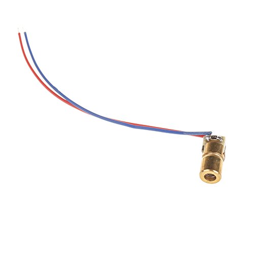 Waterwood Mini Laser Dot Diode Module Head Wl Red 650Nm 6Mm 5V 5Mw(Gold)