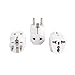 European Plug Adapter USA US to EU Europe - Unidapt Power Adapter Plug Charger Converter Schuko E-F Plug Adaptor (3 piece)