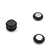 Black Magnetic Design - Acrylic Fake Plugs - Cheaters - 0G Gauge - 8mm