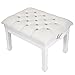 Neewer 18-22 inches / 46-56 Centimeters Height Adjustable Dual Padded Wooden Artist Piano Bench with Thick and Soft PU Leather Pillow Cushion for Deluxe Comfort (White)