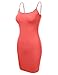 DRESSIS Women's Cami Short Mini Bodycon Slip Dress (23 Colors)