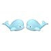 Creazy 10CM Soft Whale Cartoon Squishy Slow Rising Squeeze Toy Phone Straps Ballchains (Blue)