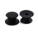 PZRT 2-Pack Universal Pot Lid Cover Knob,Anti-Heat Silicone 2.2 Inch Base Replacement Cookware Pot Lid Handle Circular Handgrip with Screw Nut - Black