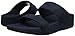 FitFlop Women's Lulu Slide Shimmer-Check Sandal, Midnight Navy, 7 M US