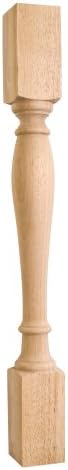 One Pair- Turned Wood Posts - 3-1/2" x 3-1/2" x 35-1/2"