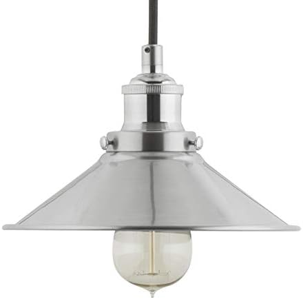 Andante Industrial Kitchen Pendant Light Brushed Nickel Hanging Fixture Linea Di Liara Llp407Bn