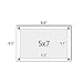 NIUBEE 5x7 Clear Acrylic Desktop Picture Frame, Beveled Frameless Plexiglass Photo Photography Display with Standoff