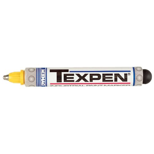 Dykem TEXPEN Industrial Paint Markers - 3/32" yellow texpen