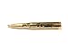 Lock and Load 30-Caliber Bullet Pen - Metal Refillable Brass Color - German Ink Swiss Refill (Trump)