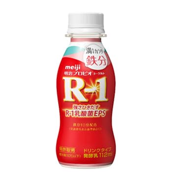 明治 R-1 ヨーグルト ドリンクタイプ 満たすカラダ 鉄分(112g×24本)【クール便】商品画像