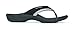 Powerstep Men's Arch Support Orthotic Flip Flop Sandals with Shock Absorbing Sole, Lightweight Non-Slip Tread, Black, 10