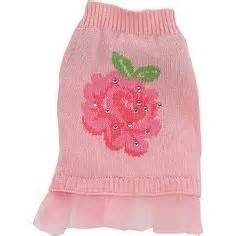 PETCO SMOOCHIE POOCH ROSE FLOWER TUTU SWEATER SIZE MEDIUM