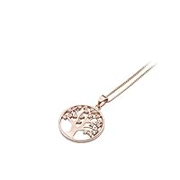 GULTMEE Tree of Life Necklace with Rose Gold Finish