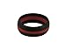BJJ Rings Silicone Wedding Band for Men & Women - Ranked Rubber Wedding Bands for Brazillian Jiu Jitsu Black Size 6