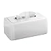 iDesign Olivia Metal Facial Tissue Box Cover, Boutique Container for Bathroom Vanity Countertops, 10.2