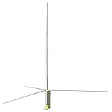 FMUSER GP200 half Wave Professional GP Antenna FM Radio Antenna BNC Sl16 with 33ft. Cable Long Range for 5w/7w/15w/30w/50w/100w fm Transmitters