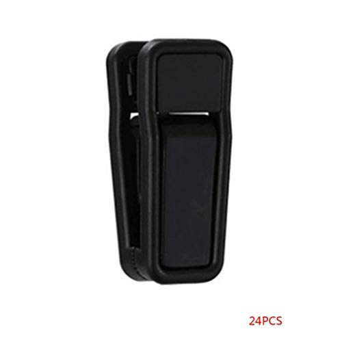 Garment Clips - 24 Pcs Plastic Multi Purpose Hanger Clips Clothes Pants Socks Underwears A Shape Slim Line - For Fitting Metal Hangers