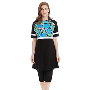 TianMai 2019 Nieuwe moslimzwemkleding met korte mouwen voor islamitische vrouwen, bescheiden zwempak strandkleding…