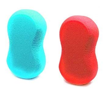 OJ Facial Sponge, Bathing Sponge, Loofah For Body Wash, Bathing Scrubber, Back Scrubber Body Brush Loofah Dry Brushing Body for shower Facial Cleaning Sponges Men & Women Pack Of 2- Multi Color