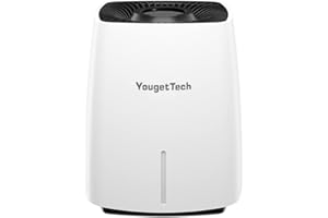 YougetTech Evaporative Humidifiers for Bedroom Large Room, 1.6 Gallon No Mist Humidifiers, 30 dB Quiet, Output 1000 ml/h, 10 