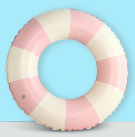 Inflatable Pool Ring | Durable PVC Swim Rings for Kids, Teens, and Adults | Premium Quality | Eco-Friendly | Blow-Up Swimming Pool Rings for Summer Fun (Pink, Small)