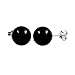 Trustmark 925 Sterling Silver 8mm Black Onyx Ball Stud Post Earrings
