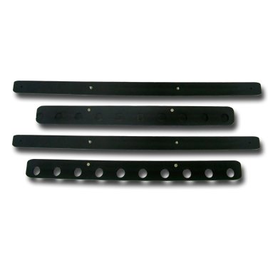 Playwell Black Multiple Wall Mounted Bo Staff Display - 6 Staff Display