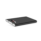 Polanfo M50000 Portable Power Bank 12000mAh External Battery Charger, Ultra Slim Design with 2 USB Ports for iPhone7 Plus 6s 6 Plus, iPad, Samsung Galaxy and More -Black
