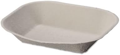 HUHJUST Savaday Molded Fiber Food Tray, 9x7, 250 per Bag