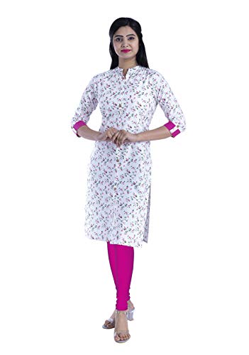 Women's Floral Printed Cotton Kurti for Girls and Women