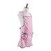 NEOVIVA Kitchen Aprons with Pockets for Mother and Daughter, Mama and Me Aprons Set for Cooking, Baking and Gardening, Style Wendy, Polka Dot Pink