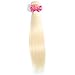 613 Bundle Straight Bundles with Closure 100% Unprocessed Brazilian Virgin Straight Hair Honey Blonde1 Bundle (14inch)