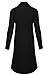 Hybrid & Company Womens Casual Open Front Drape Cardigan KSKW31127X 52309 BLACK 1X