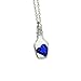 Susenstone®Women Fashion Popular Crystal Necklace Love Drift Bottles (Blue)