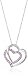 Sterling Silver and Created Pink Sapphire Heart Pendant Necklace, 18
