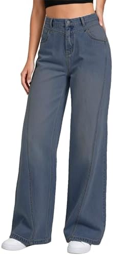 ZISICA Womens Barrel Jeans for Women Trendy 2026 High Waisted Wide