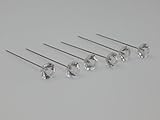 Clear Sparkle Pins - 300 pieces - 2 Inch Faux Diamond Crystal Head End - DIY for Wedding, Prom, Boutonniere, Dressmaking, Craft, Sewing, Flower, Floral Bouquet Pins