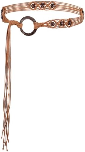 Geyoga 6 Pcs Rope Belts for Women Fringe Belts Waist Belt  display picture 1
