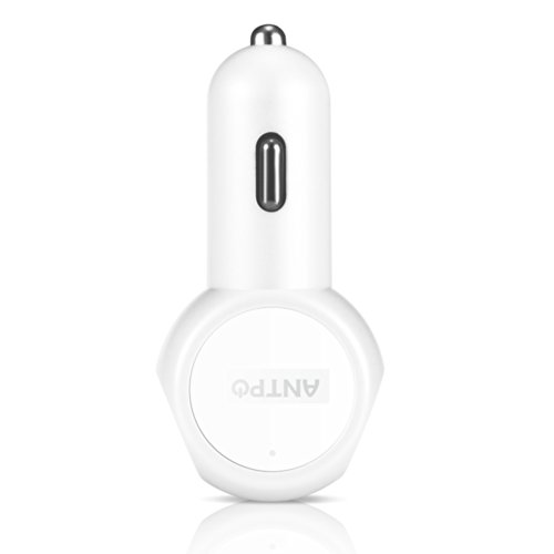Battery1inc Antpo 2.1AmpsDual USB Car charger Designed for Apple and Android Devices (White)
